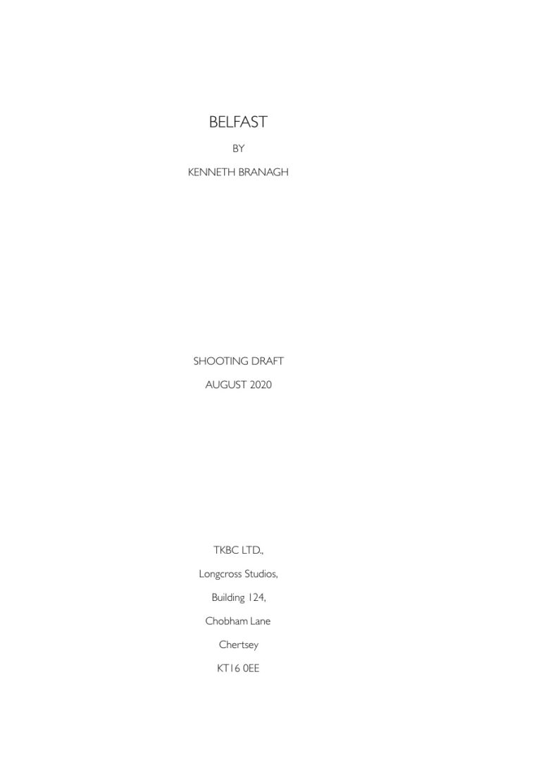 Belfast Movie Screenplay Stills Book Kenneth Branagh Kitap Kapağı