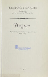 Bergson Danish Edition Peter Kemp Kitap Kapağı