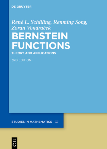 Bernstein Functions Rene L Schillin Kitap Kapağı