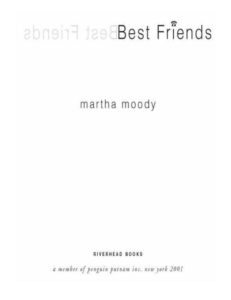 Best Friends Martha Moody Kitap Kapağı