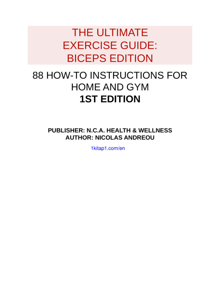 Biceps Edition Nicolas Andreou Kitap Kapağı