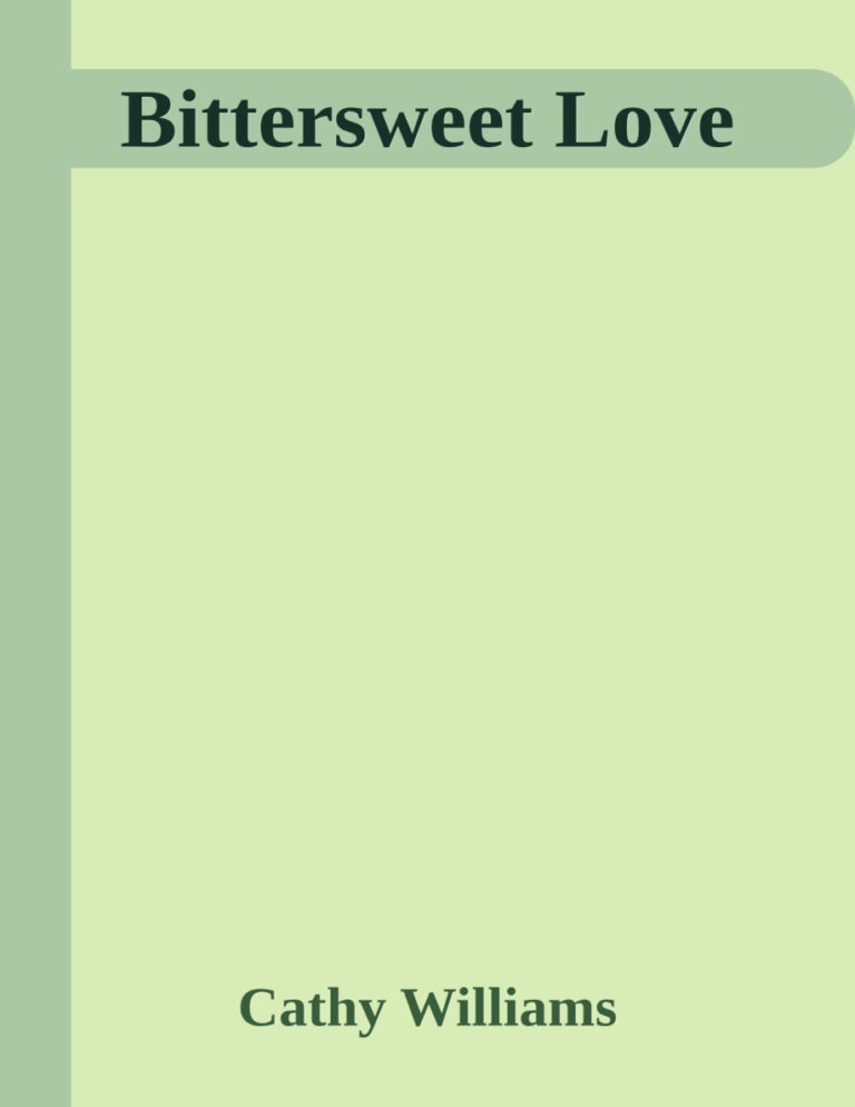 Bittersweet love Cathy williams Kitap Kapağı