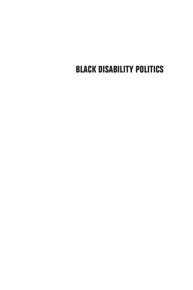 Black Disability Politics Sami Schalk Kitap Kapağı