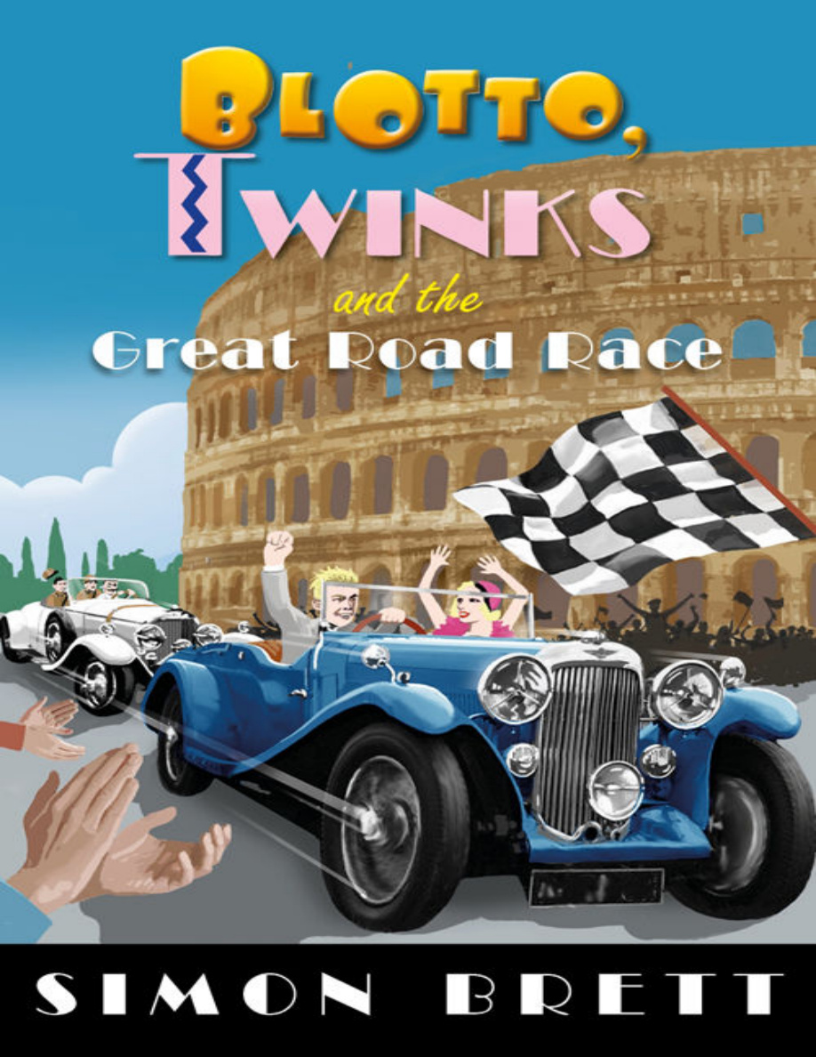 Blotto Twinks and the Great Road Race Simon Brett Kitap Kapağı