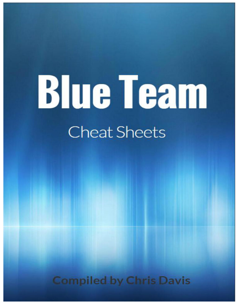 Blue Team Cheatsheet Kitap Kapağı