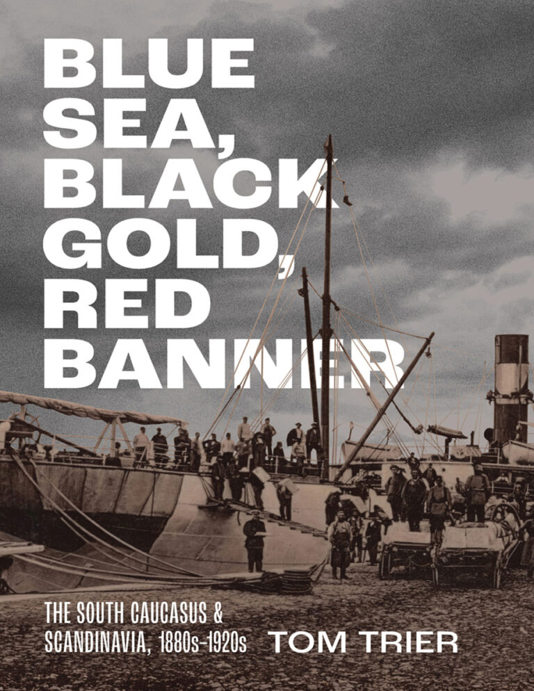 Blue Sea Black Gold Red Banner Tom Trier Kitap Kapağı