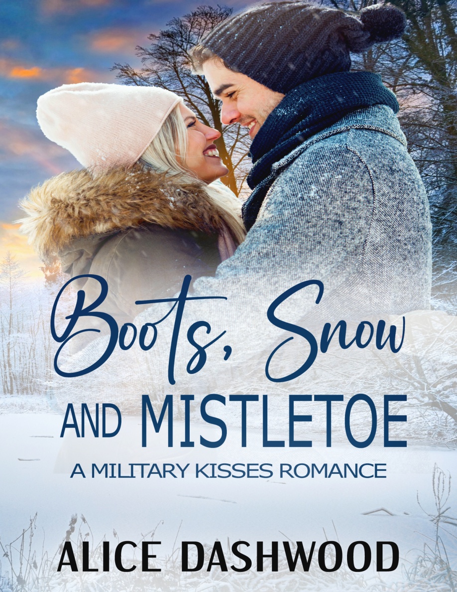 Boots snow and mistletoe Alice Dashwood Kitap Kapağı
