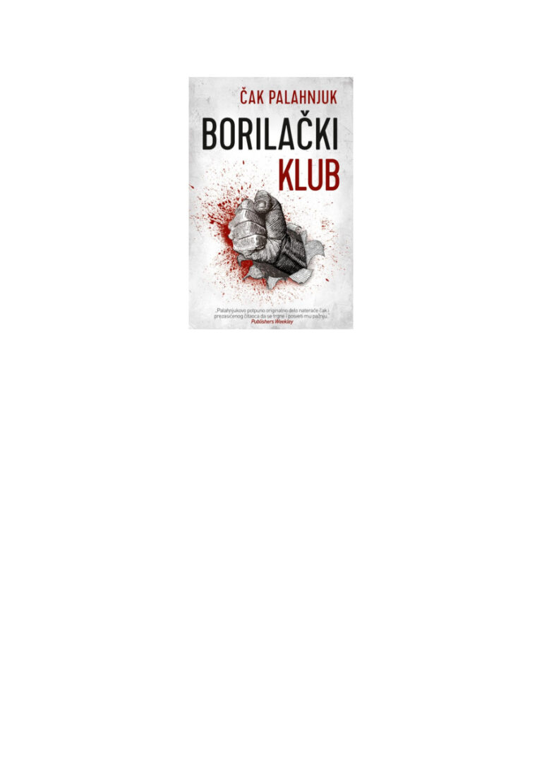 Borilacki klub Cak Palahnjuk Kitap Kapağı