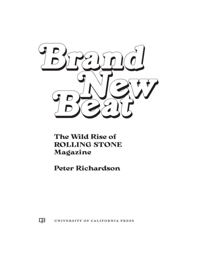 Brand New Beat Peter Richardson Kitap Kapağı