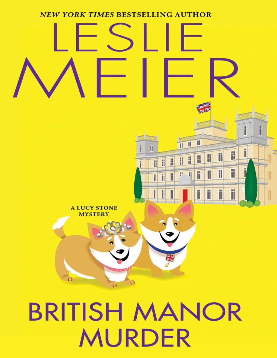 British manor murder Leslie Meier Kitap Kapağı