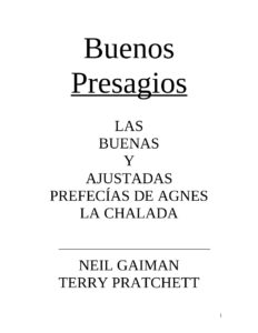 Buenos Presagios Spanish Edition Pratchett Terry Y Otros Kitap Kapağı