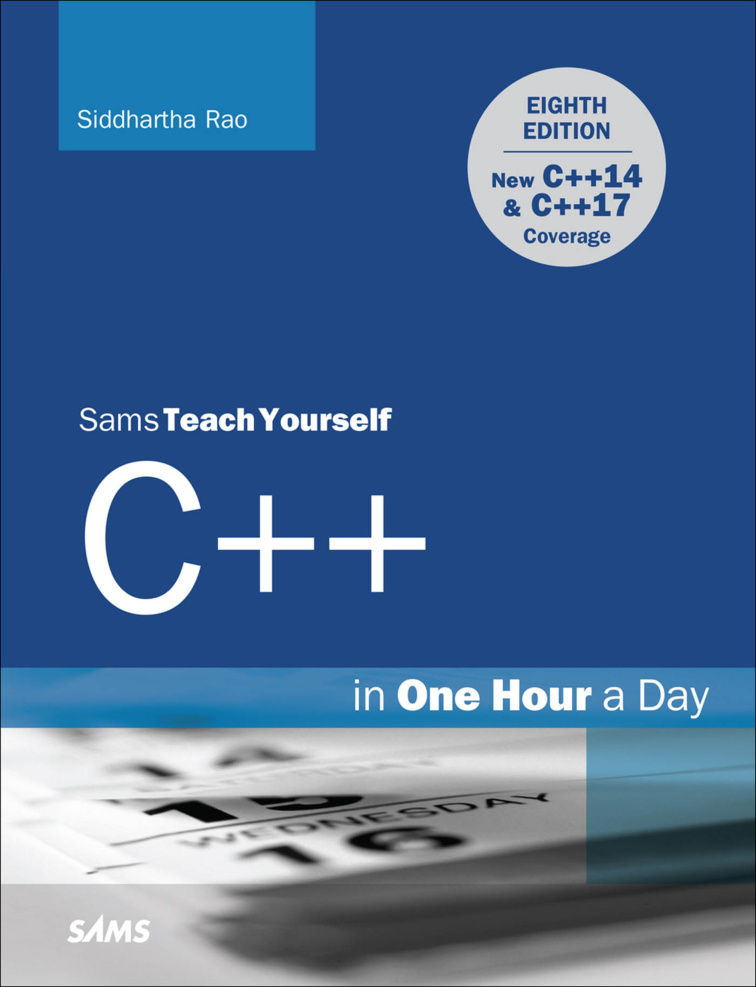C++ in One Hour a Day Siddhartha Rao Kitap Kapağı