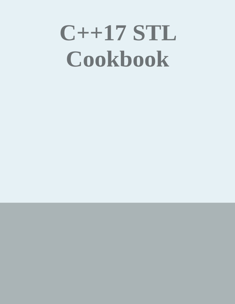 C++17 STL Cookbook PDF Download
