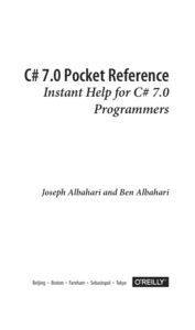 C# 7 0 Pocket Reference Instant Kitap Kapağı