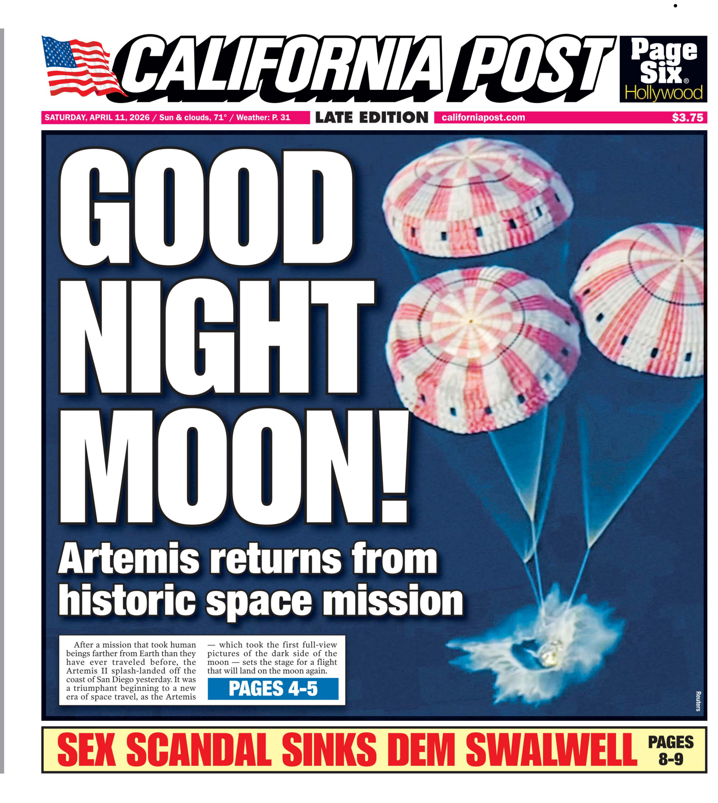 California Post April 11 2026 California Post Kitap Kapağı