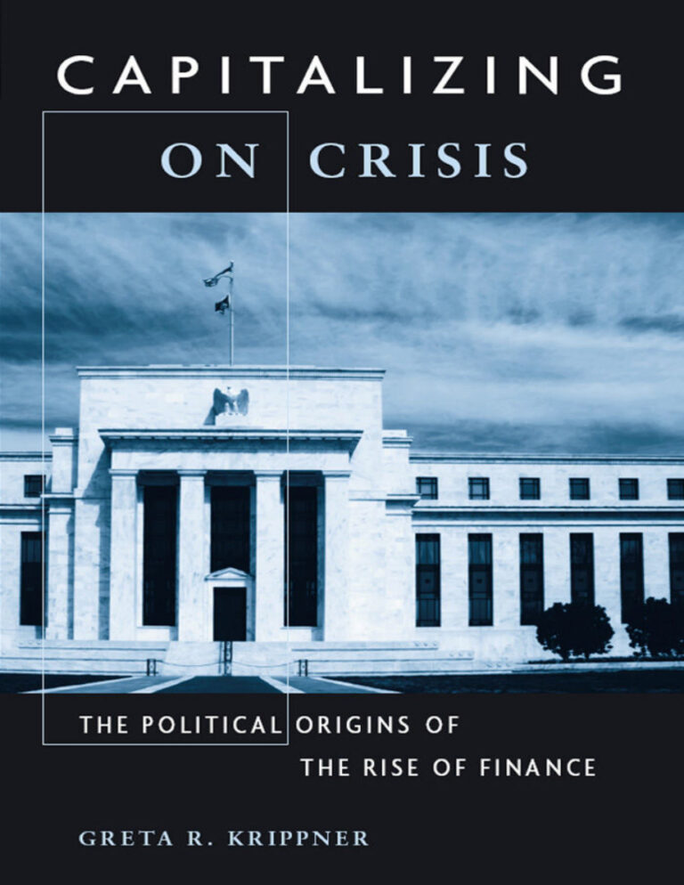 Capitalizing on Crisis Greta R Krippner Kitap Kapağı