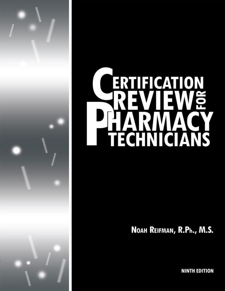 Certification Review for Pharmacy Technicians Noah Reifman Kitap Kapağı