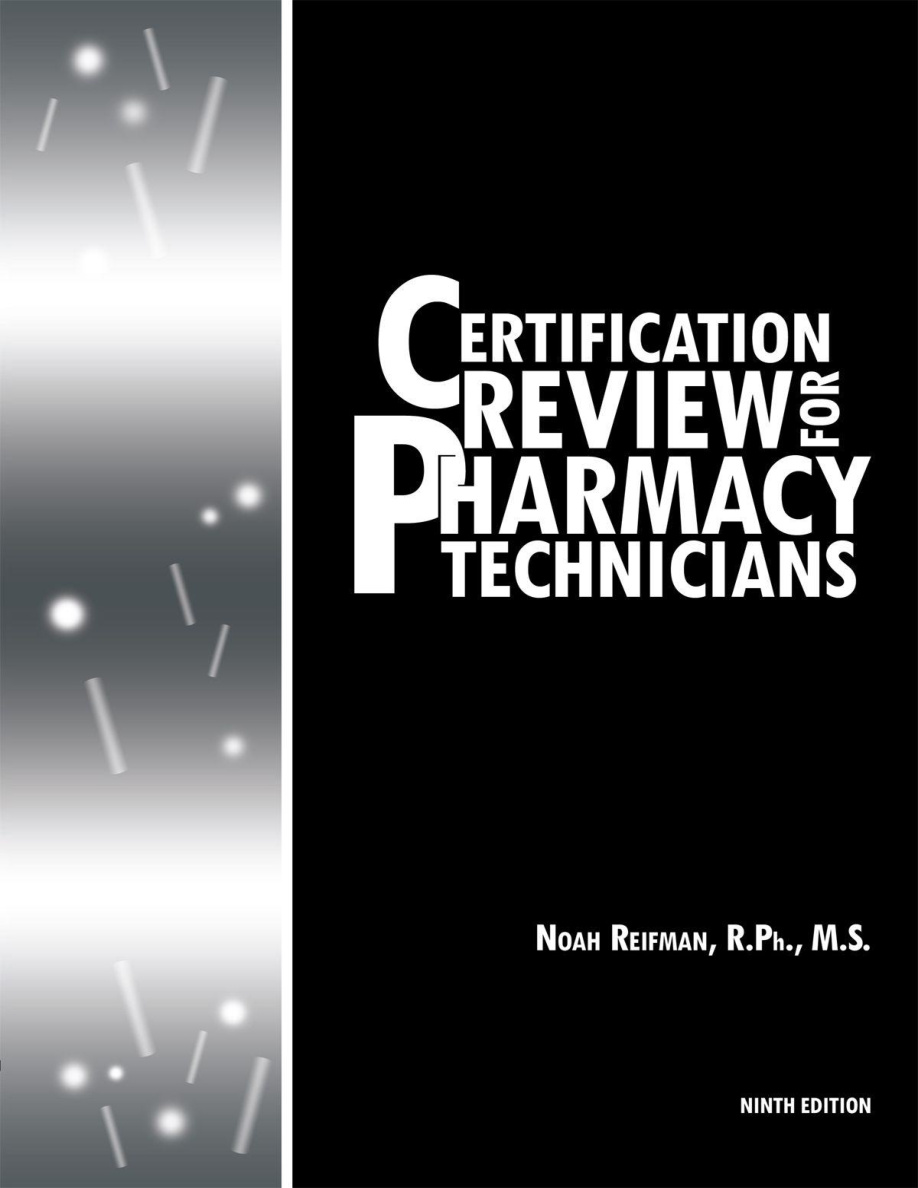 Certification Review for Pharmacy Technicians PDF Download
