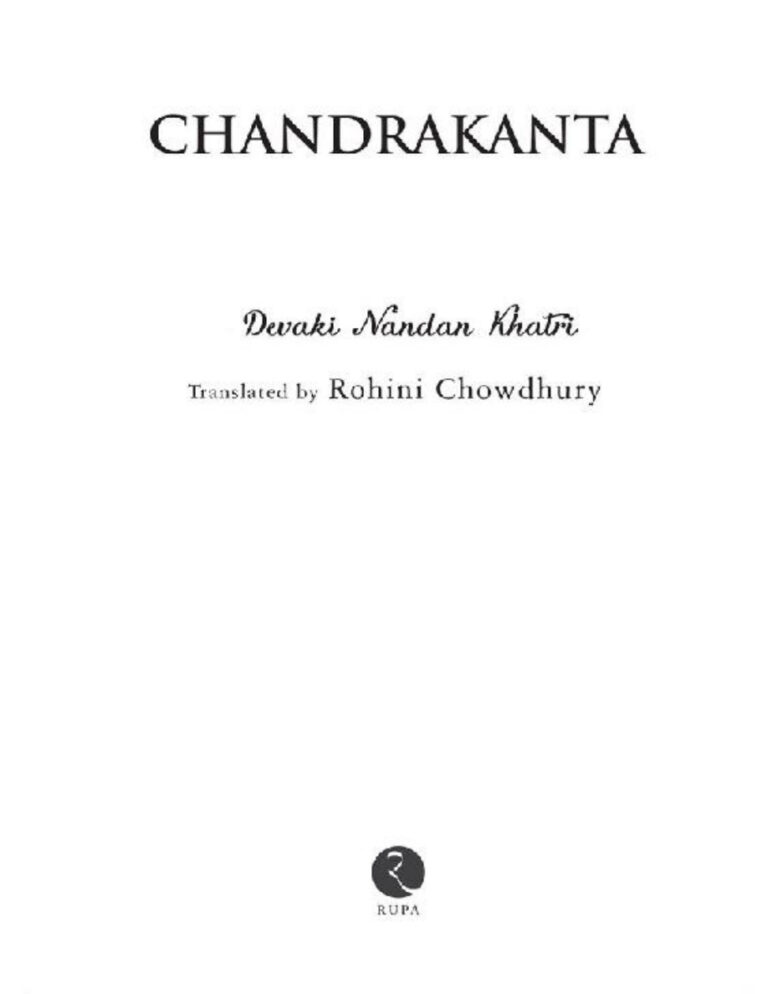 Chandrakanta Devaki Nandan Khatri Kitap Kapağı