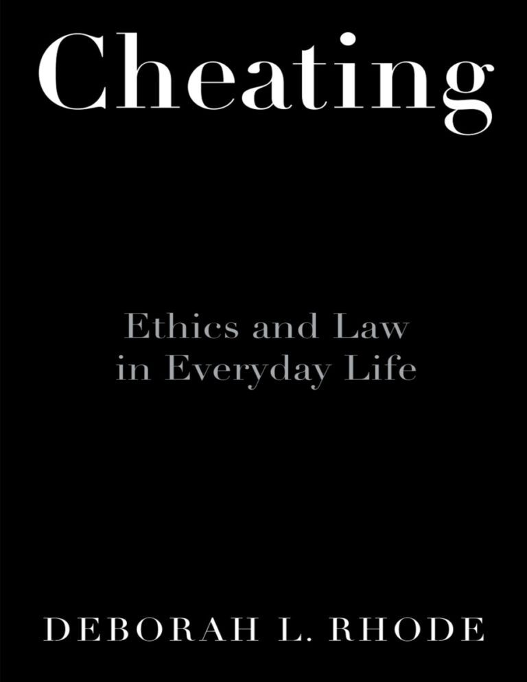 Cheating Ethics in Everyday Life Deborah L Rhode Kitap Kapağı