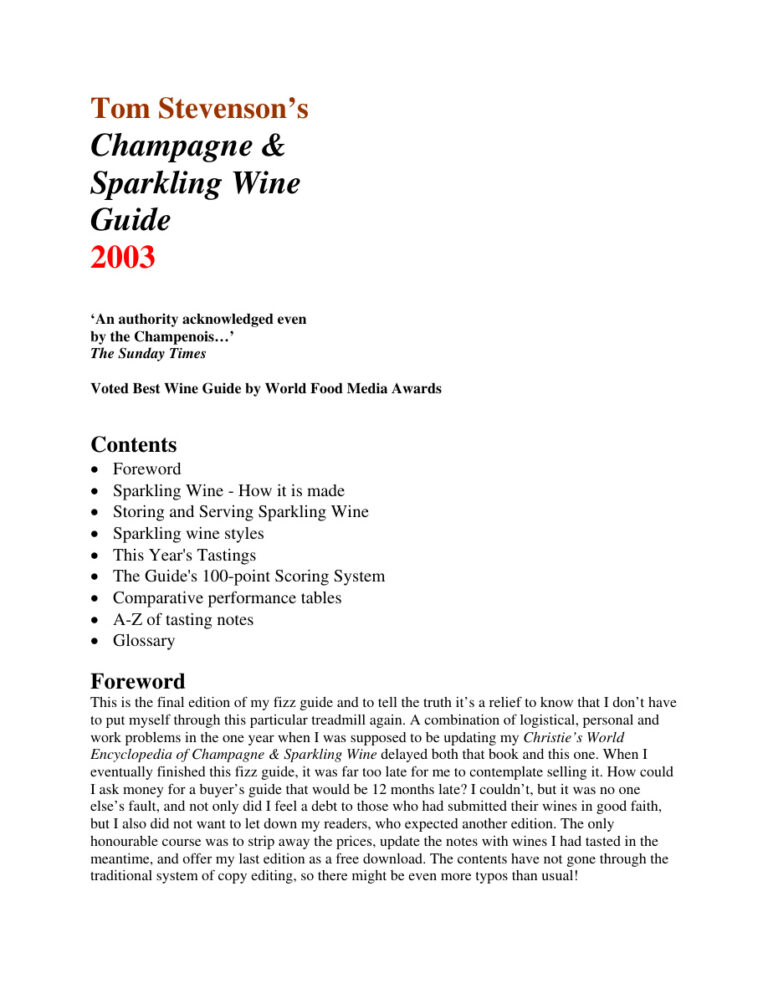 Christies World Encyclopedia of Champagne and Sparkling Wine Tom Stevenson Kitap Kapağı