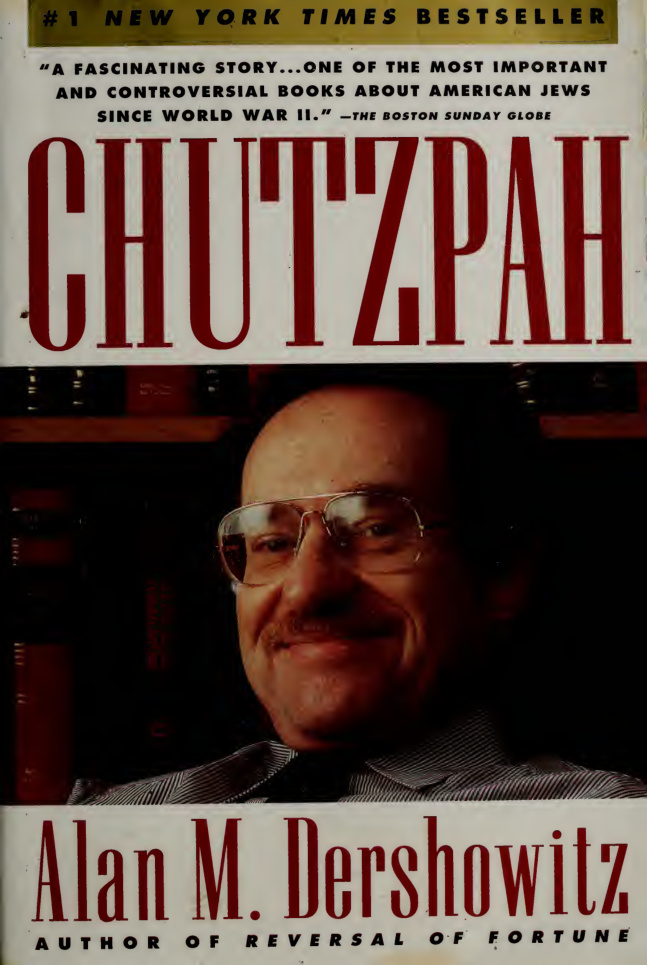 Chutzpah Dershowitz Kitap Kapağı
