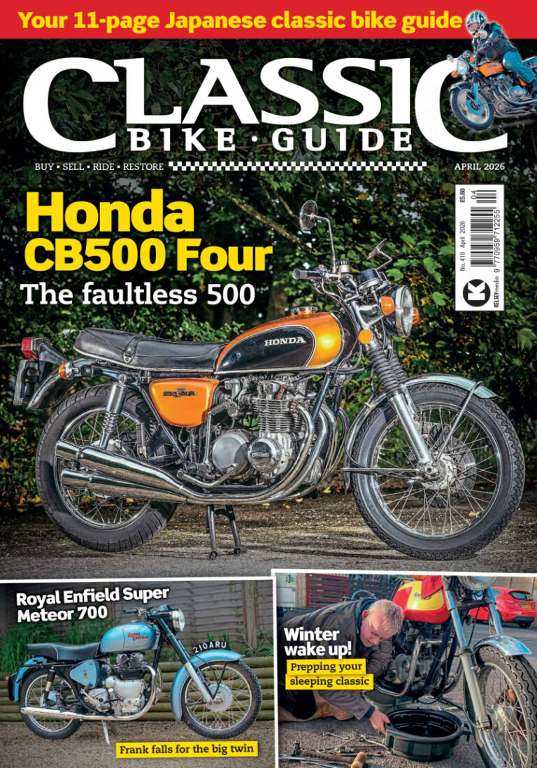 Classic Bike Guide Issue 419 April 2026 Classic Bike Guide Kitap Kapağı