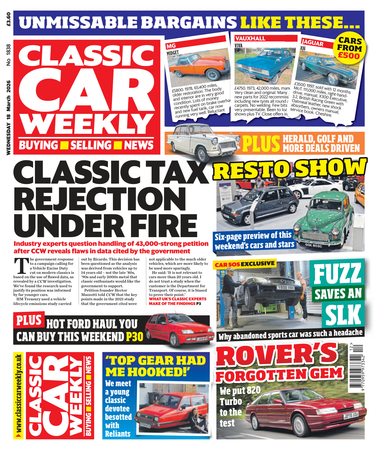 Classic Car Weekly - Issue 1838 March 18 2026 PDF Download
