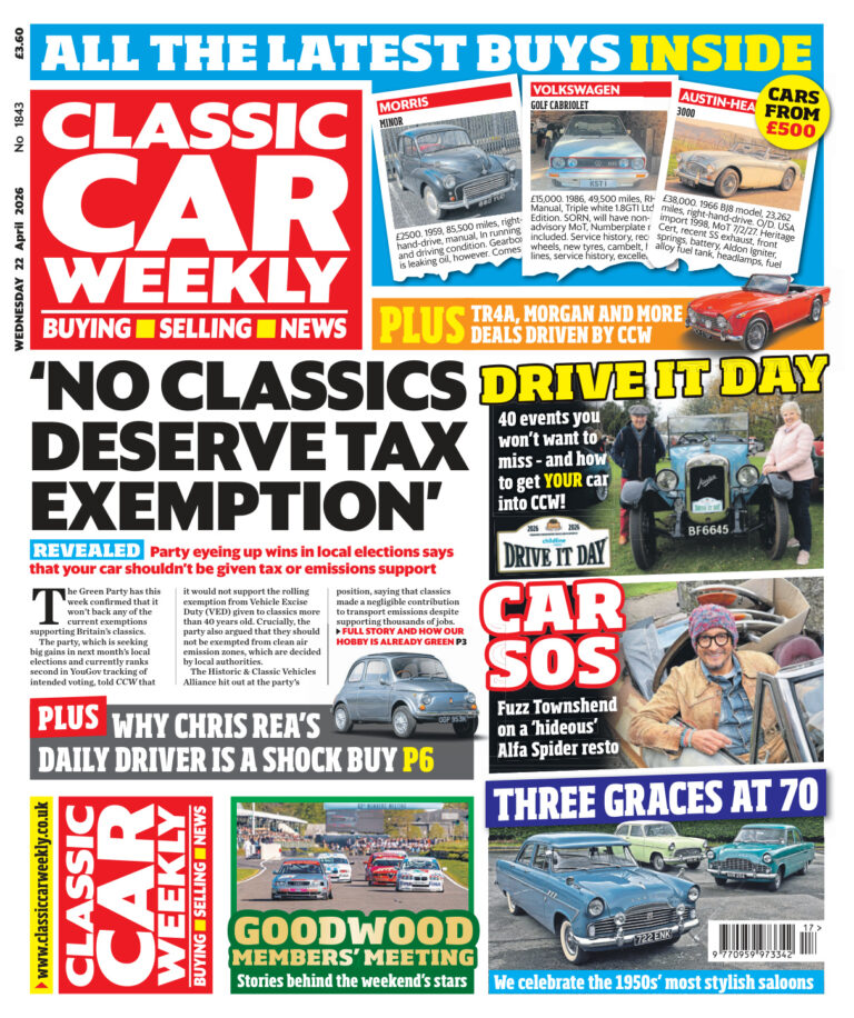Classic Car Weekly Issue 1843 22 April 2026 Classic Car Weekly Kitap Kapağı