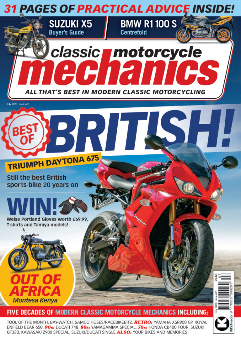 Classic Motorcycle Mechanics July 2026 Classic Motorcycle Mechanics Kitap Kapağı