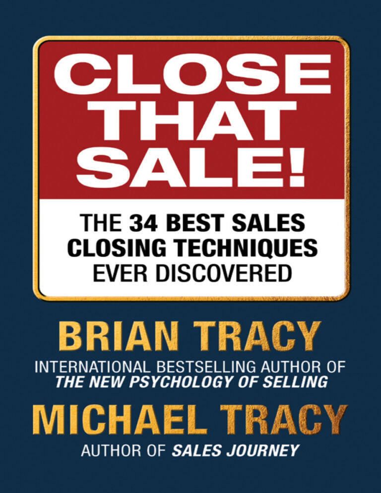Close That Sale Brian Tracy Michael Tracy Kitap Kapağı