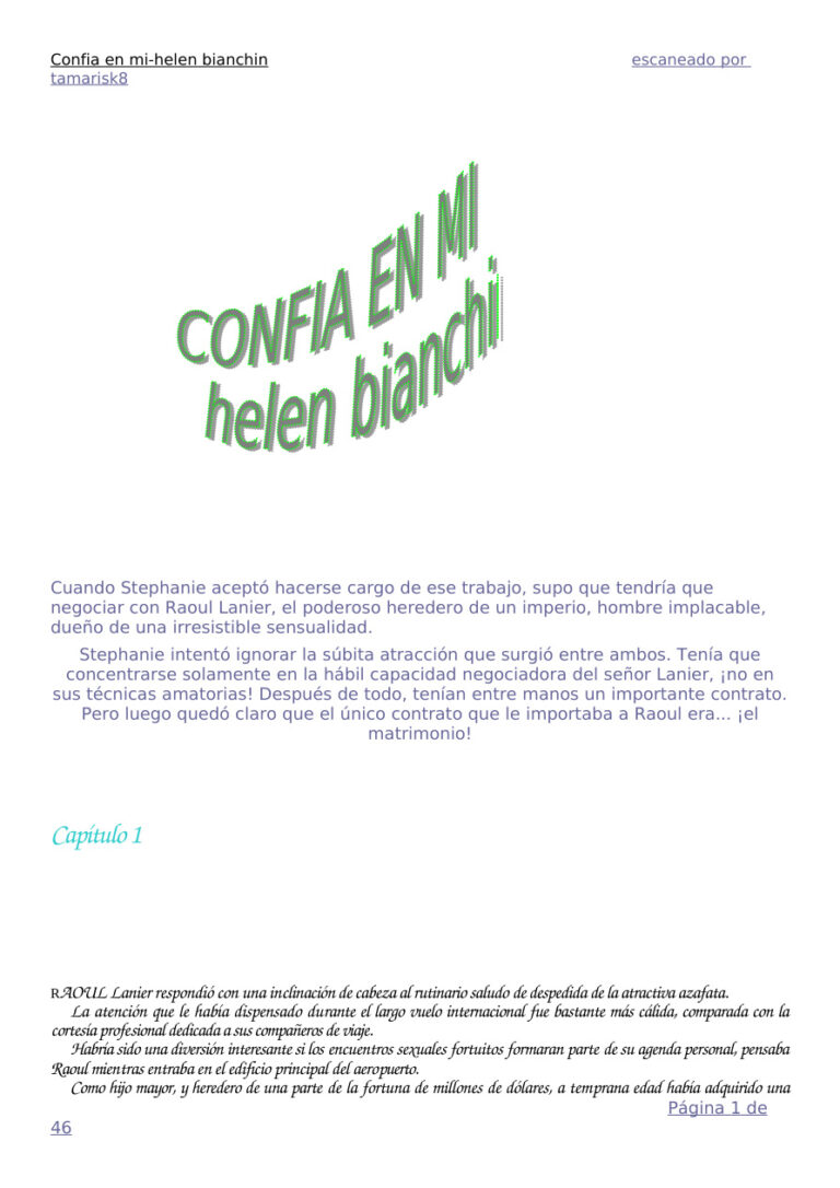 Confia En Mi Spanish Edition Bianchin Helen Kitap Kapağı