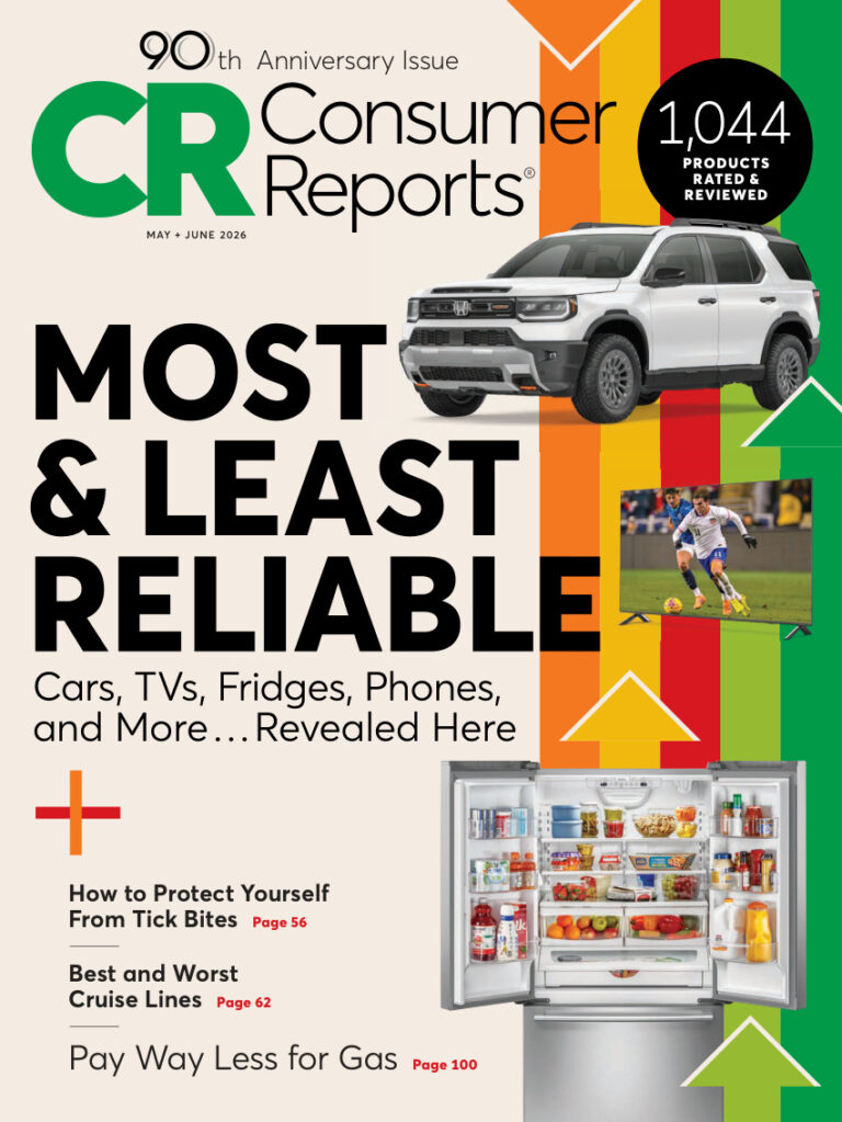Consumer Reports 90th Anniversary Issue MayJune 2026 Consumer Reports Kitap Kapağı