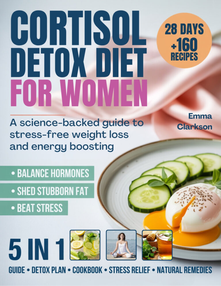Cortisol Detox Diet for Women Emma Clarkson Kitap Kapağı