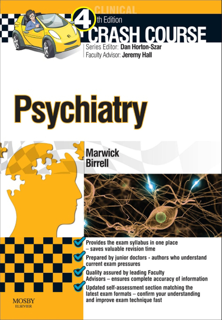 Crash Course Psychiatry, 4e Katie FM Marwick M Z Library Kitap Kapağı
