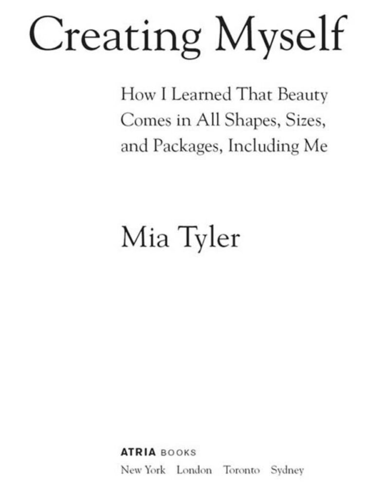 Creating Myself Mia Tyler Kitap Kapağı