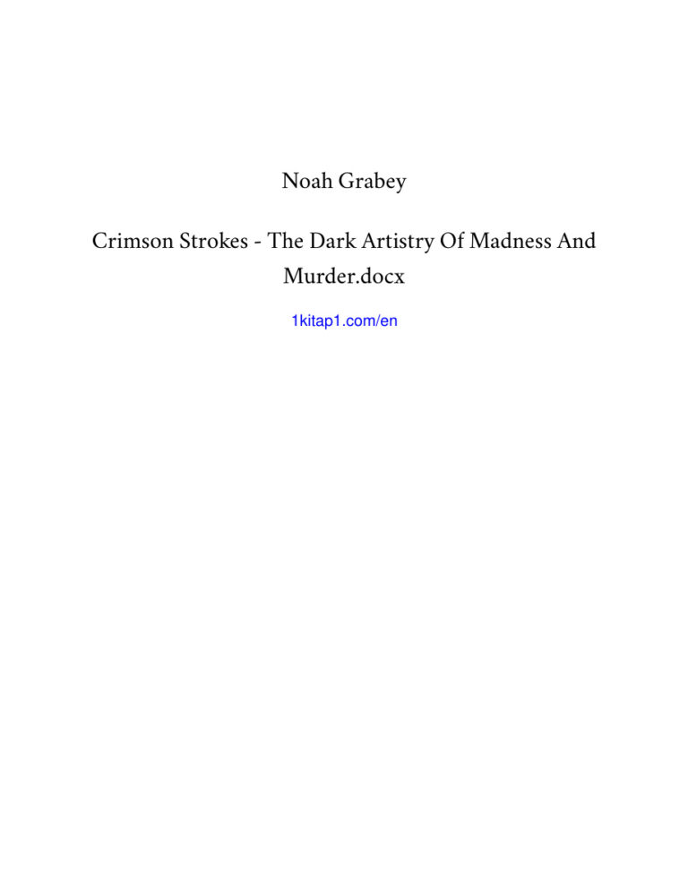 Crimson Strokes Noah Grabey Kitap Kapağı