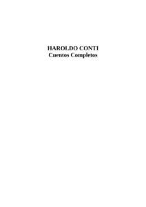 Cuentos Completos Spanish Edition Conti Haroldo Kitap Kapağı