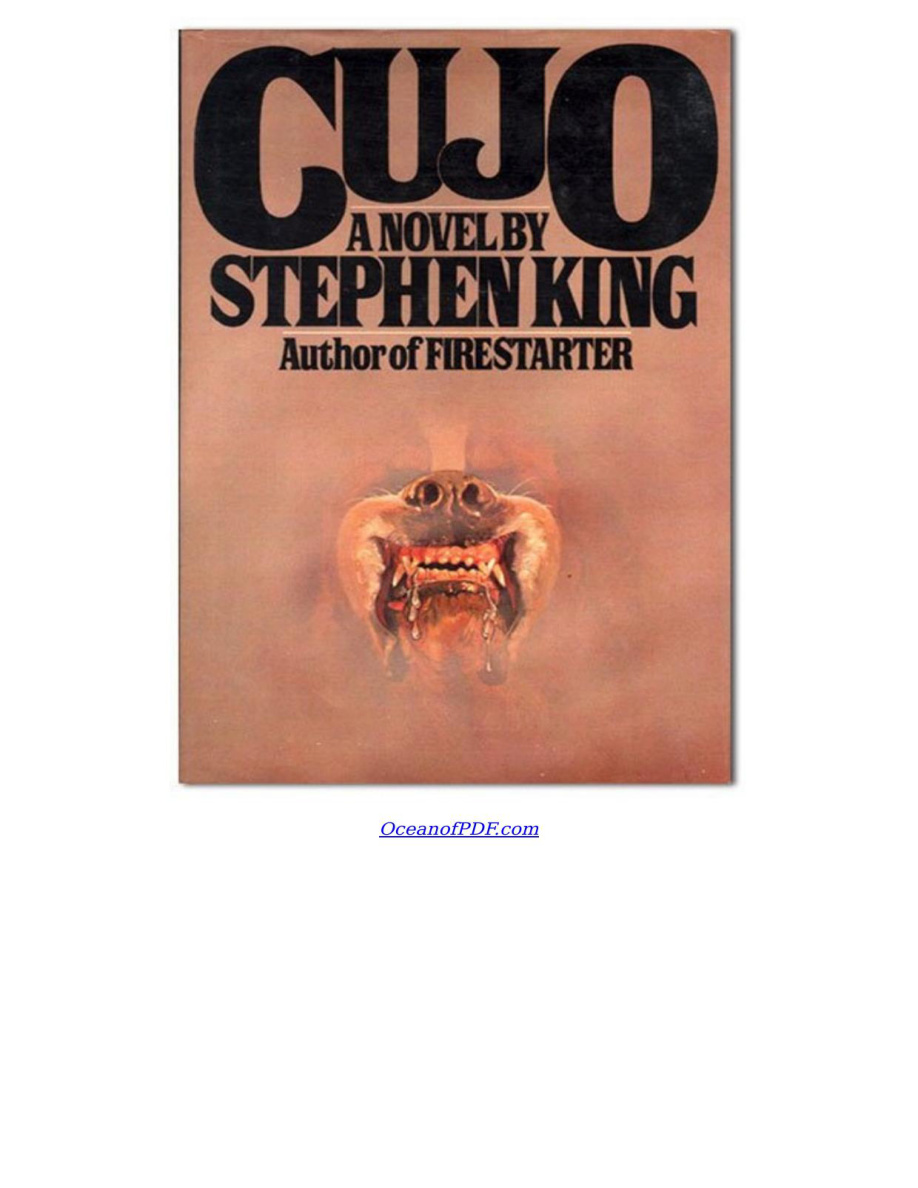Cujo Dutch Edition Stephen King Kitap Kapağı