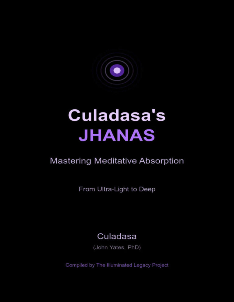 Culadasas Jhanas Mastering Meditative Absorption John Yates Kitap Kapağı
