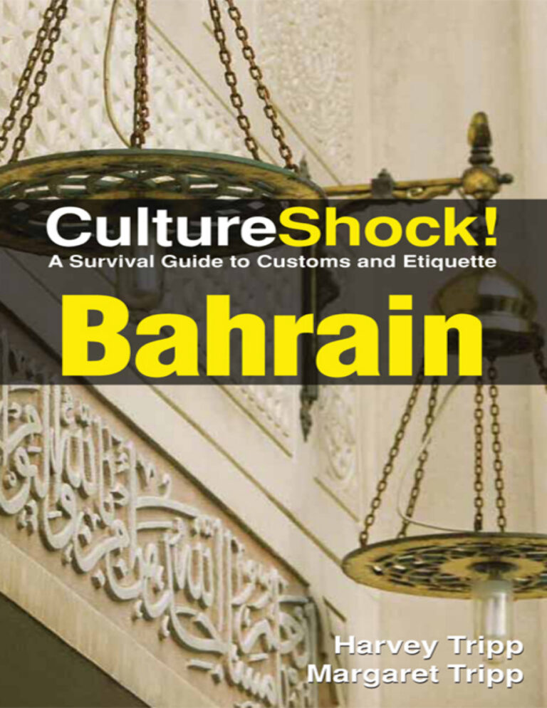 CultureShock Bahrain A Survival Guide to Customs and Etiquette Harvey Tripp Kitap Kapağı