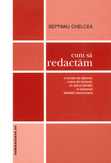 Cum sa redactam Romanian Edition Septimiu Chelcea Kitap Kapağı