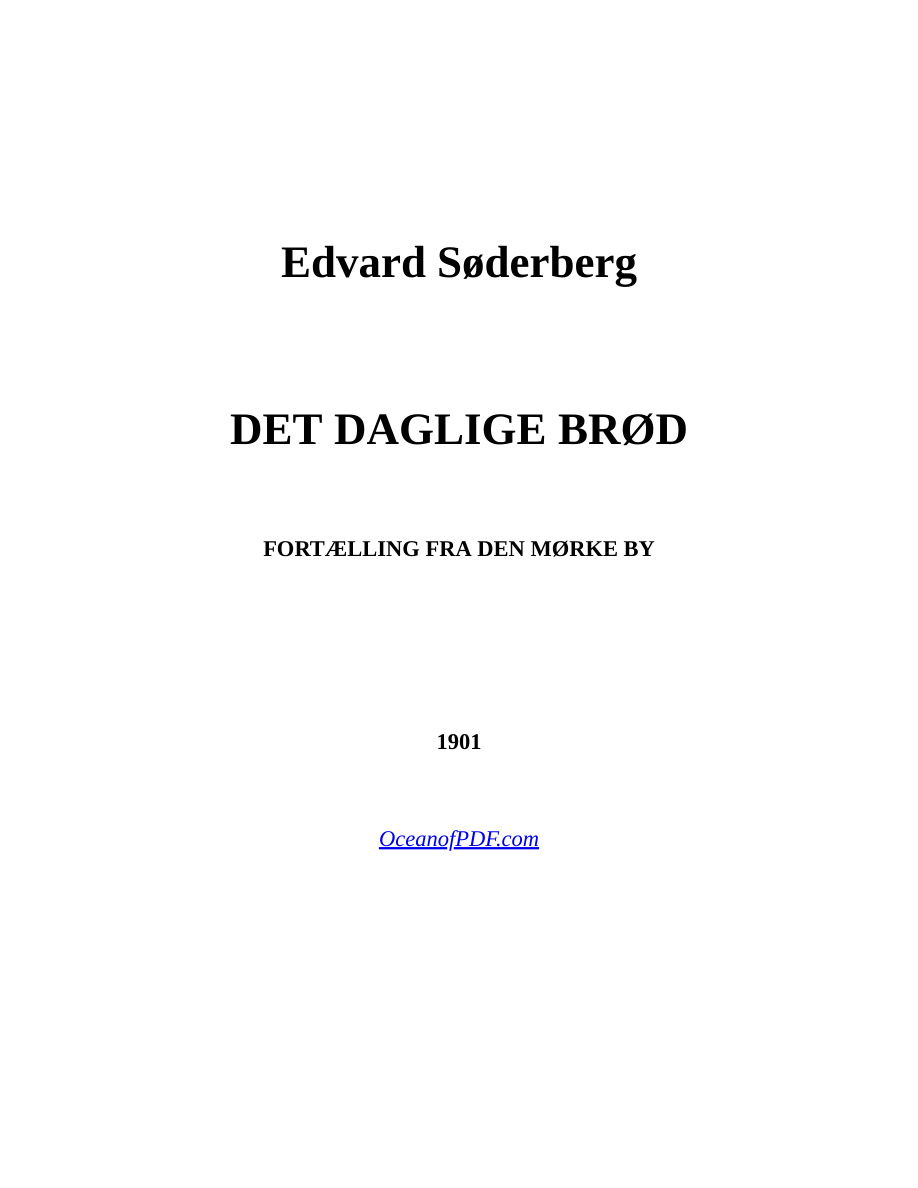 DET DAGLIGE BROD PDF Download