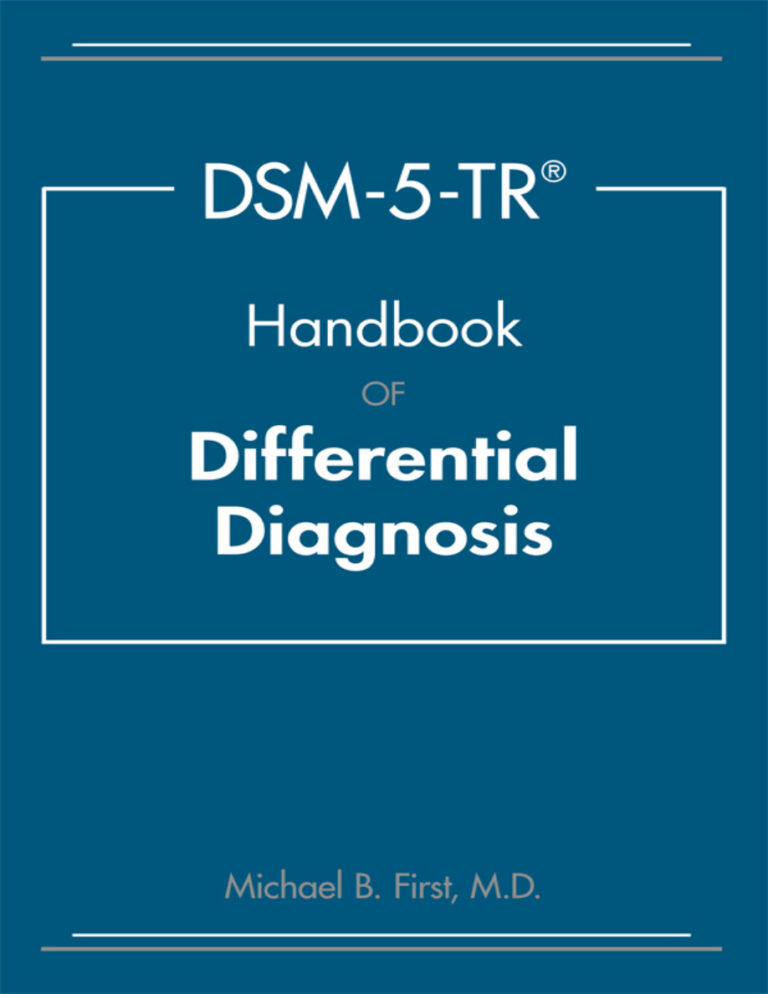 DSM 5 TR Handbook of Differential Diagnosis Michael B First Kitap Kapağı