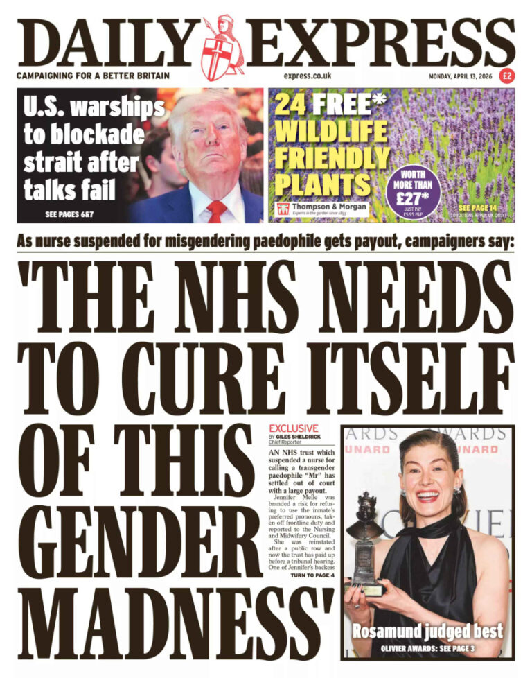 Daily Express April 13 2026 Daily Express Kitap Kapağı