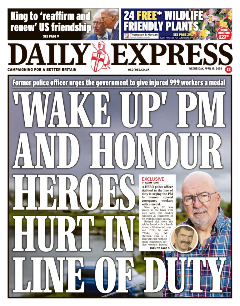 Daily Express April 15 2026 Daily Express Kitap Kapağı