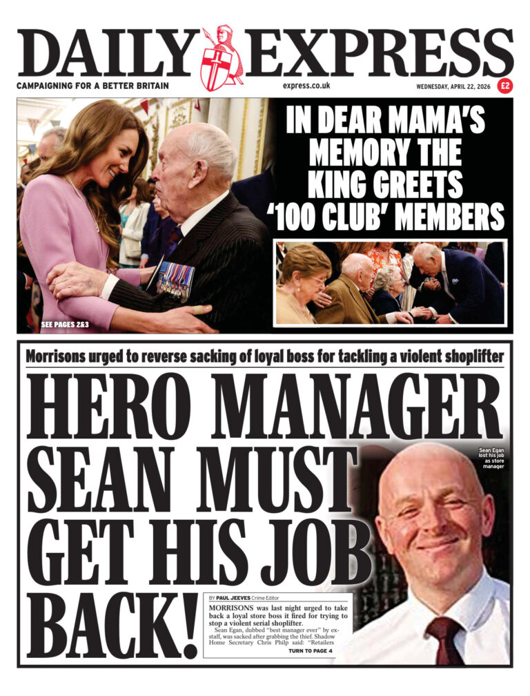 Daily Express April 22 2026 Daily Express Kitap Kapağı