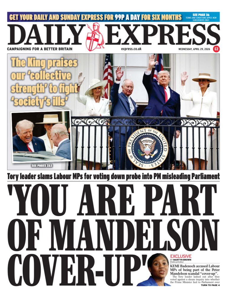 Daily Express April 29 2026 Daily Express Kitap Kapağı