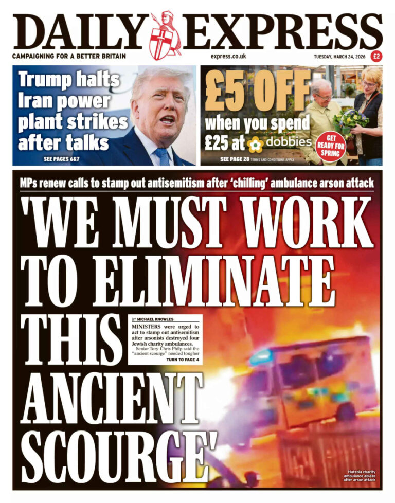 Daily Express March 24 2026 Daily Express Kitap Kapağı