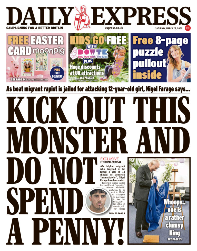 Daily Express March 28 2026 Daily Express Kitap Kapağı